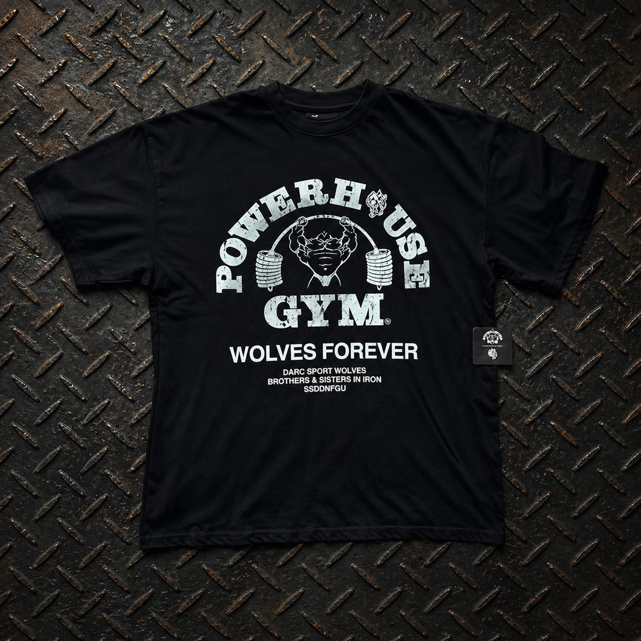New Darc Sport x Powerhouse Gym Prem Tee Men’s Medium Heavy Weight Oversized Nwt