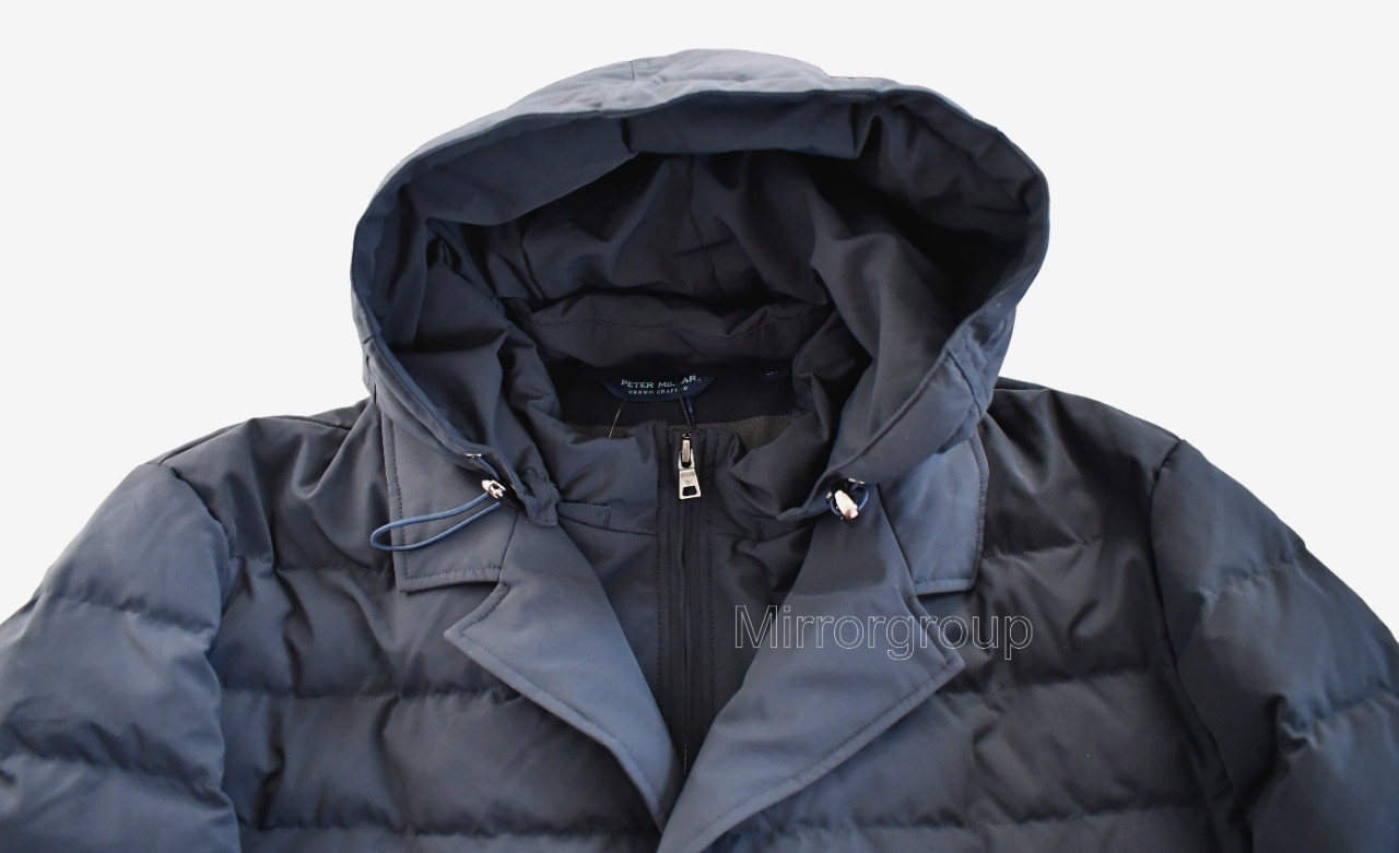 $1195🆕PETER MILLAR Navy ASTON QUILTED Hooded 4Way Stretch Blazer Jacket XXL/2XL