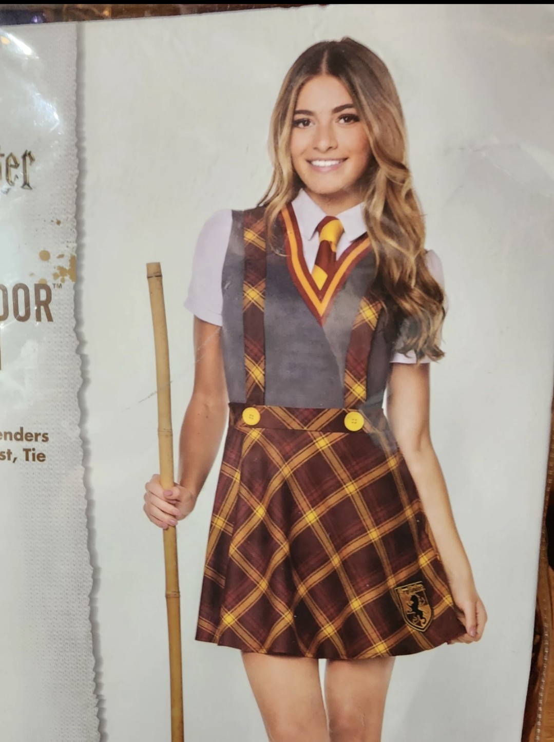 Spirit Halloween Harry Potter Gryffindor Uniform Costume Dress Adult XL (14-16)
