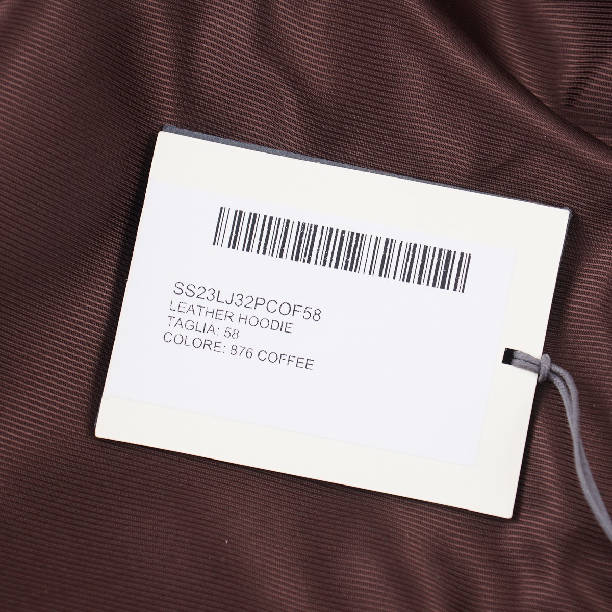 Brett Johnson Rich Coffee Brown Nappa Leather Hooded Jacket 3XL (Eu 58) NWT
