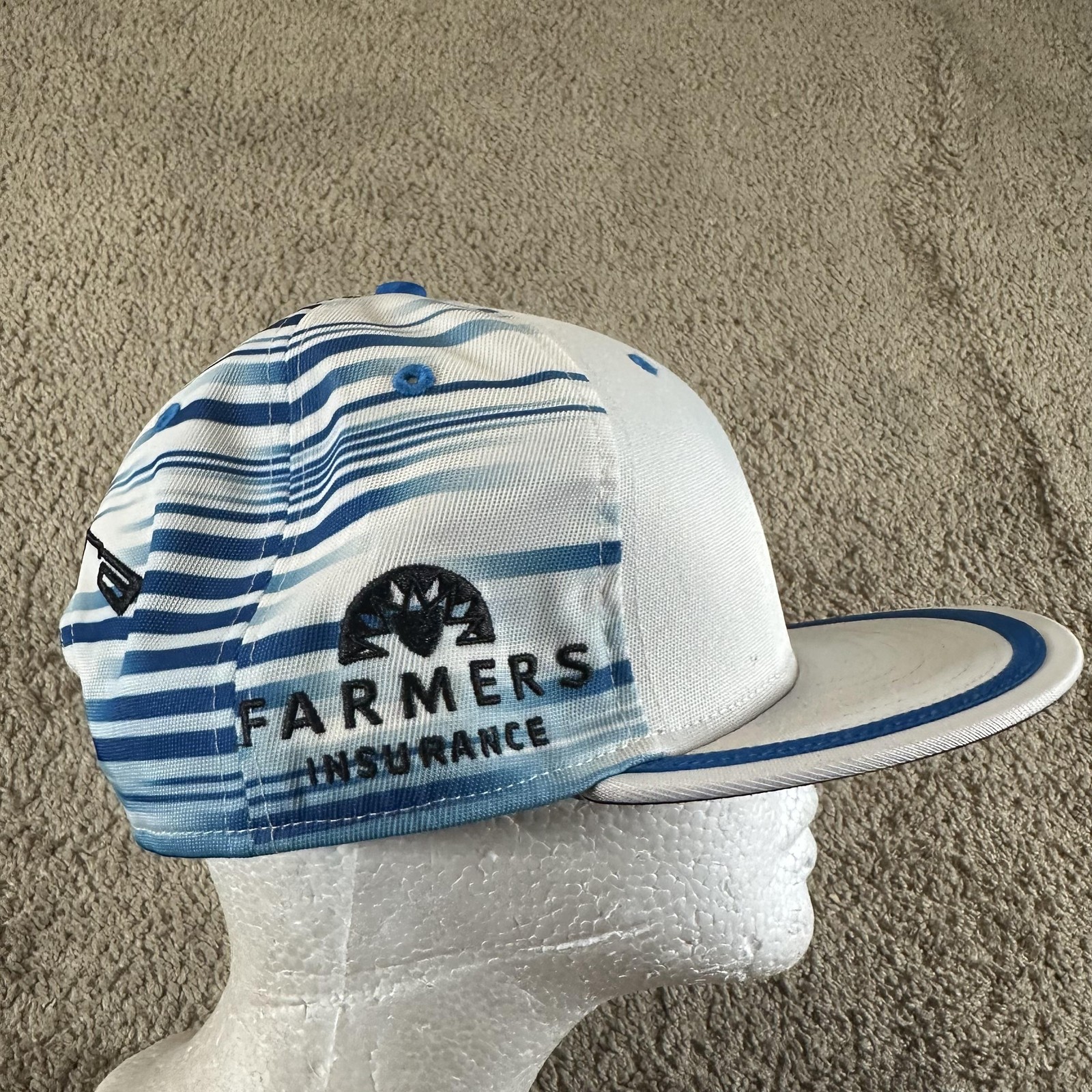 Puma Hat Cap Snap Back Men White Blue Farmers ins. Cobra Rickie Fowler