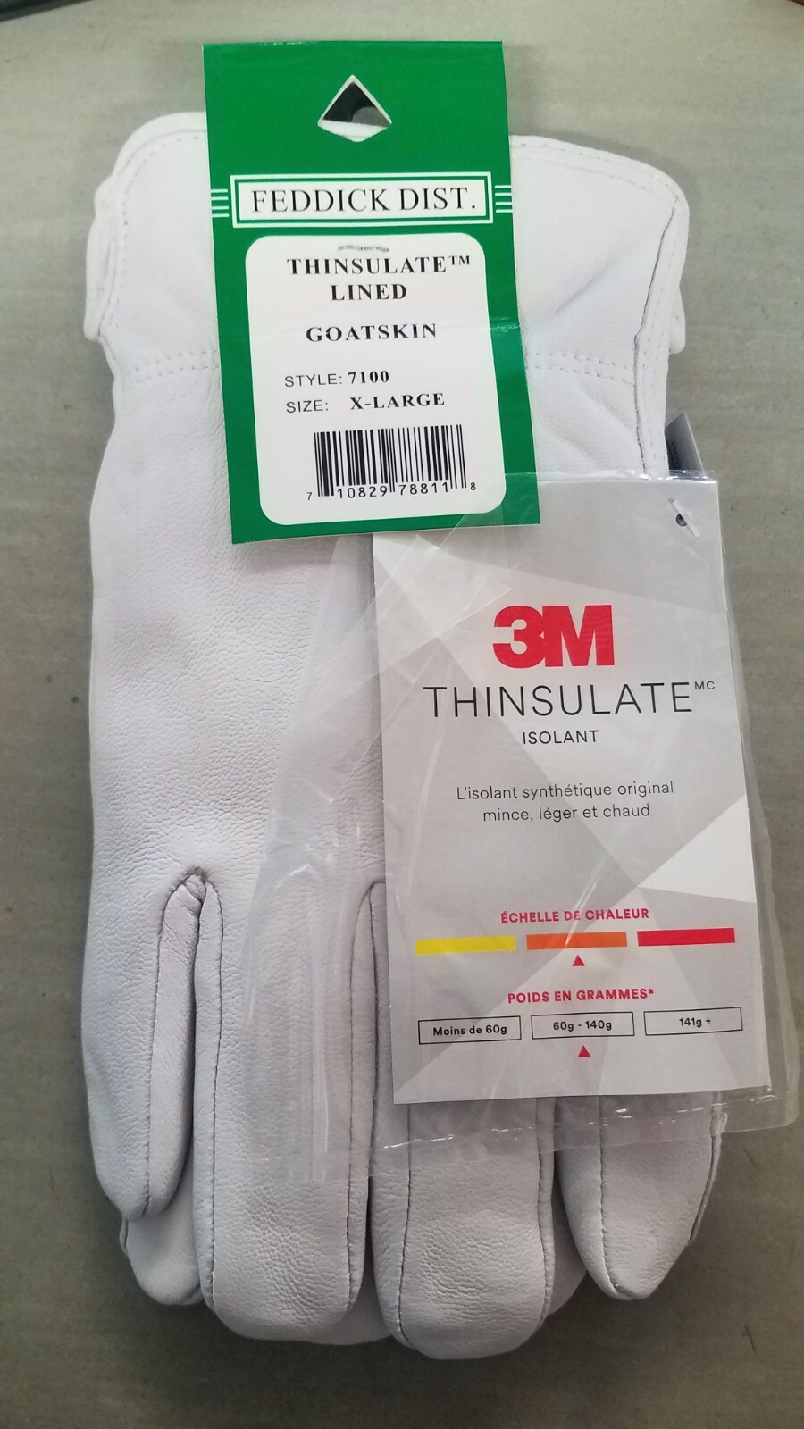 FEDDICK DIST THINSULATE LINED GOATSKIN GLOVES # 7100 Thinsulate Lined