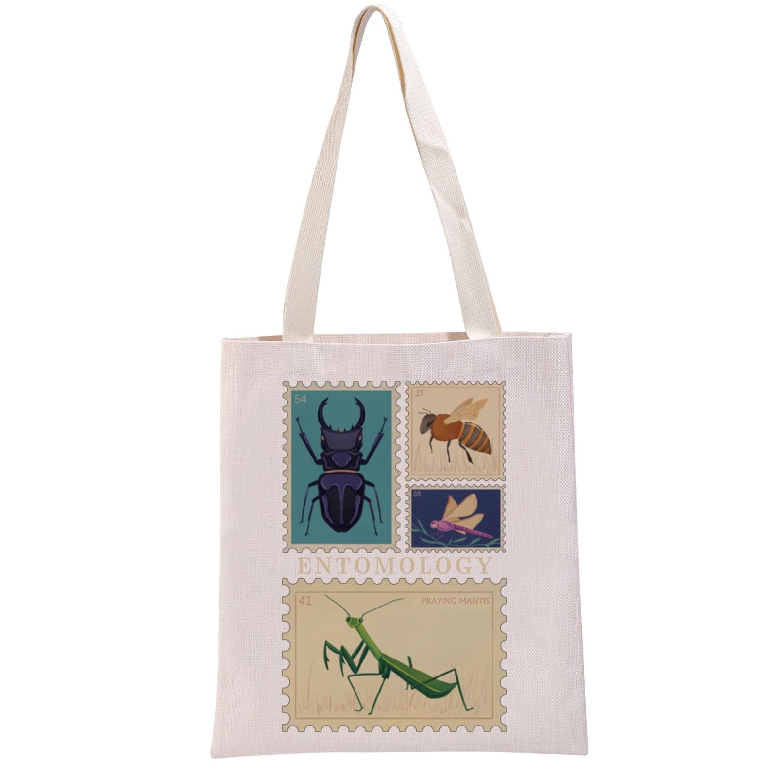 Insect Lover Gift Entomology Stamp Tote Bag Bug Collector Handbag Entomologist