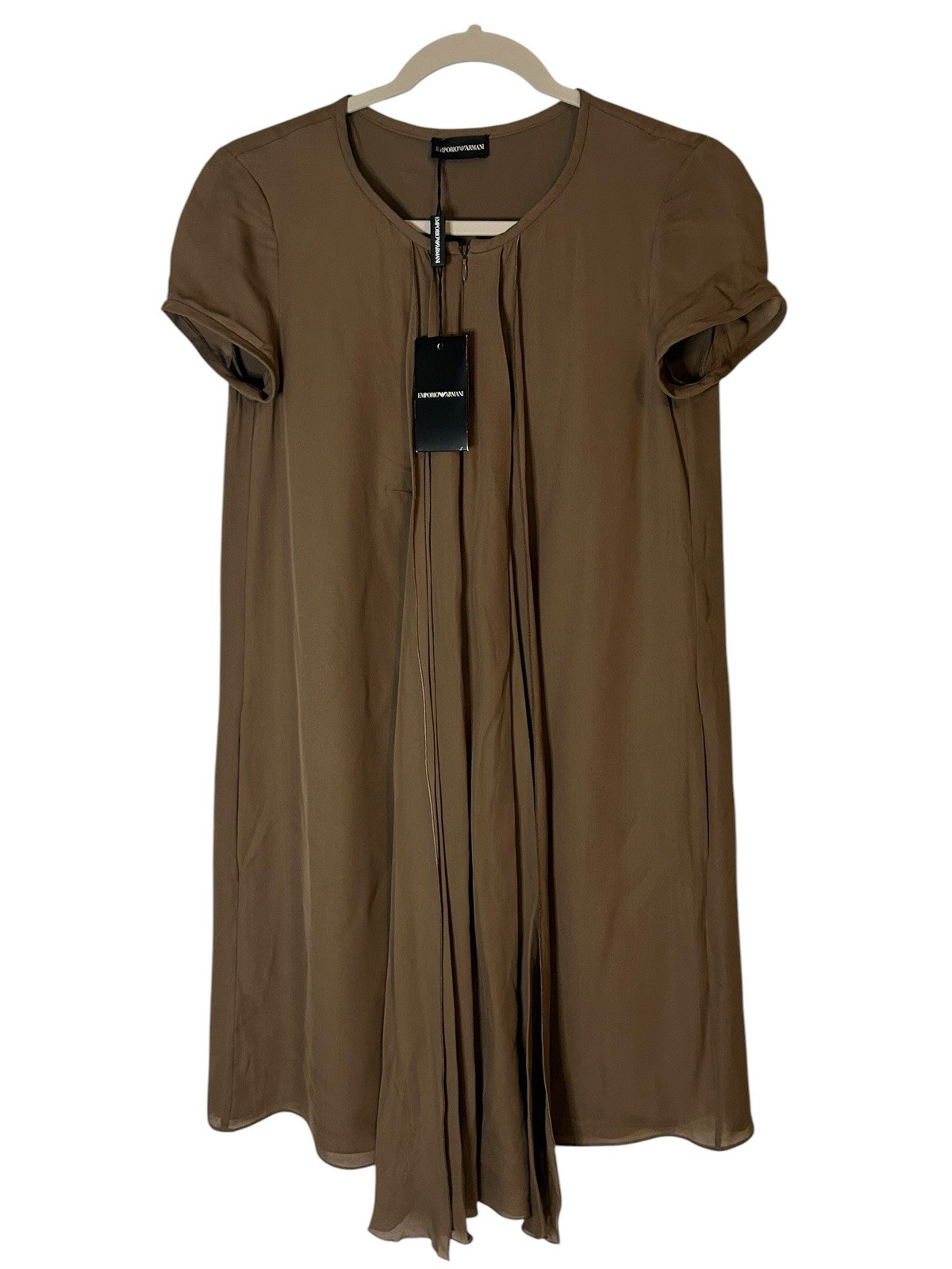 NWT Emporio Armani 100% Silk Dress EU 38 / US 2 Luxury Designer Made in Italy