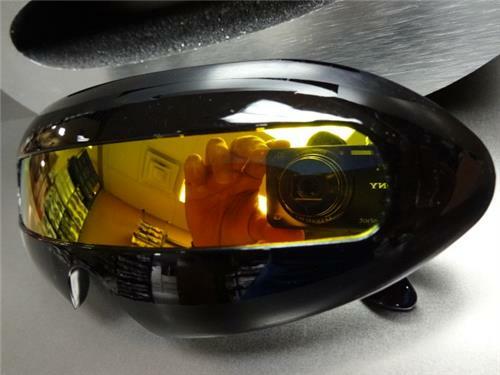 SPACE ROBOT PARTY RAVE COSTUME DJ CYCLOPS FUTURISTIC SHIELD SUN GLASSES Black