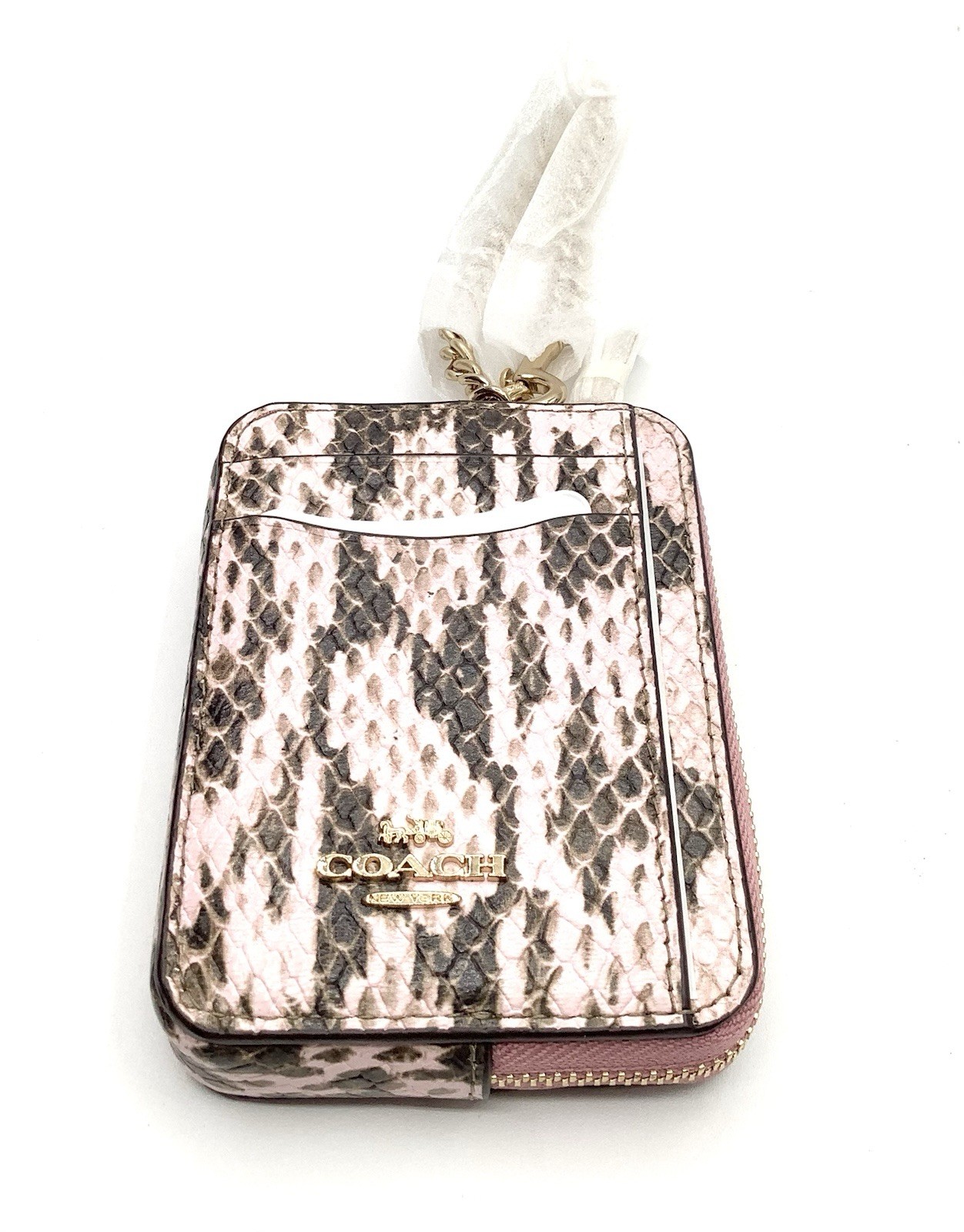 Coach Mini Rowan Crossbody Bag in Snake-Embossed Leather with Card Case – NWT