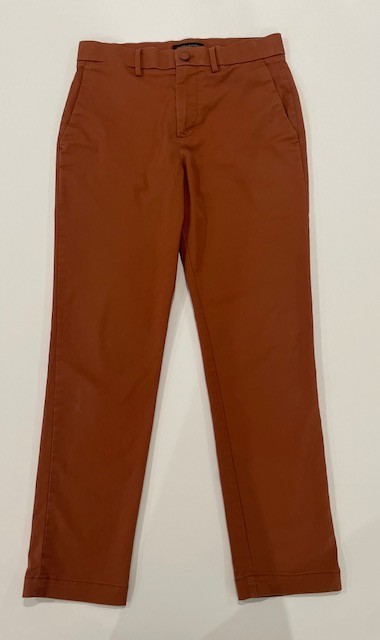 Banana Republic Men’s Slim Fit Chino Pants Size 28×28 Rust Brown Stretch Chinos