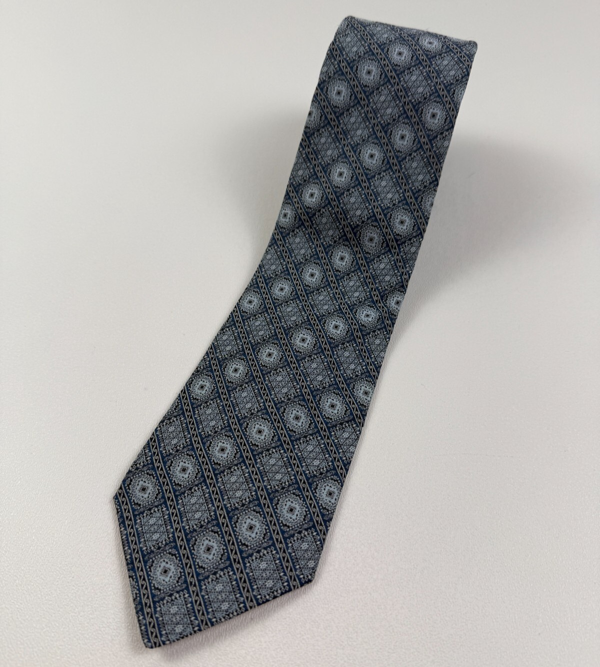 Richwood Collection Men 100% Polyamide Narrow Neck Tie Gray NWOT