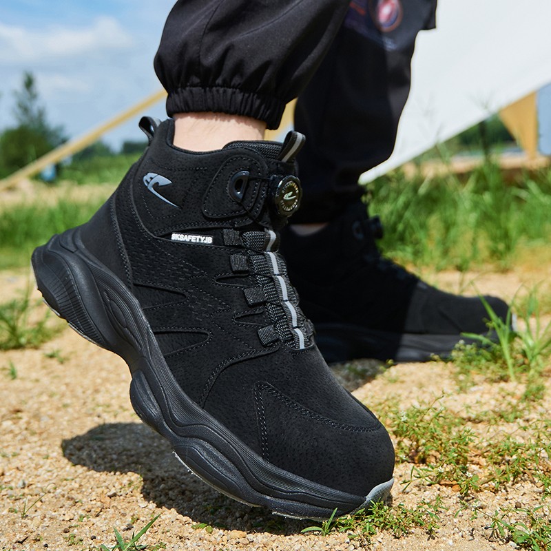 Mens Steel Toe Work Boots Safety Shoes Indestructible Sneakers Lightweight Shoes