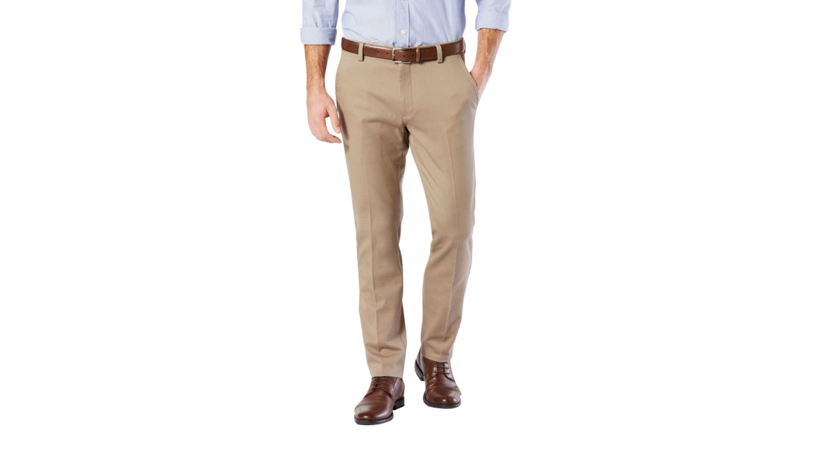 NEW – Men’s Tan Khaki Slim Fit Dress Pants, 38W 40W 42W 30L 32L – Free Shipping!
