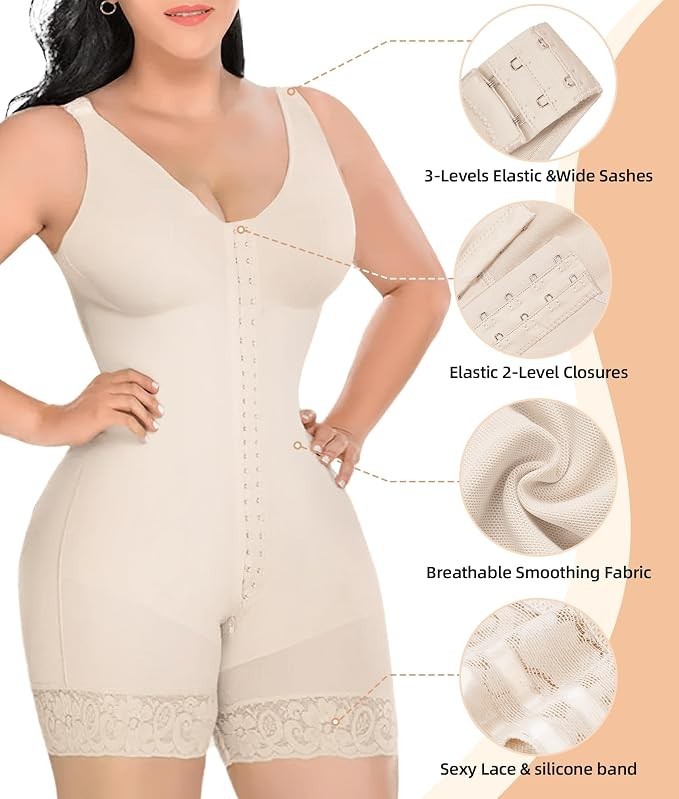 Fajas Colombianas Moldeadoras Overbust Shapewear For Women Tummy Control, Large