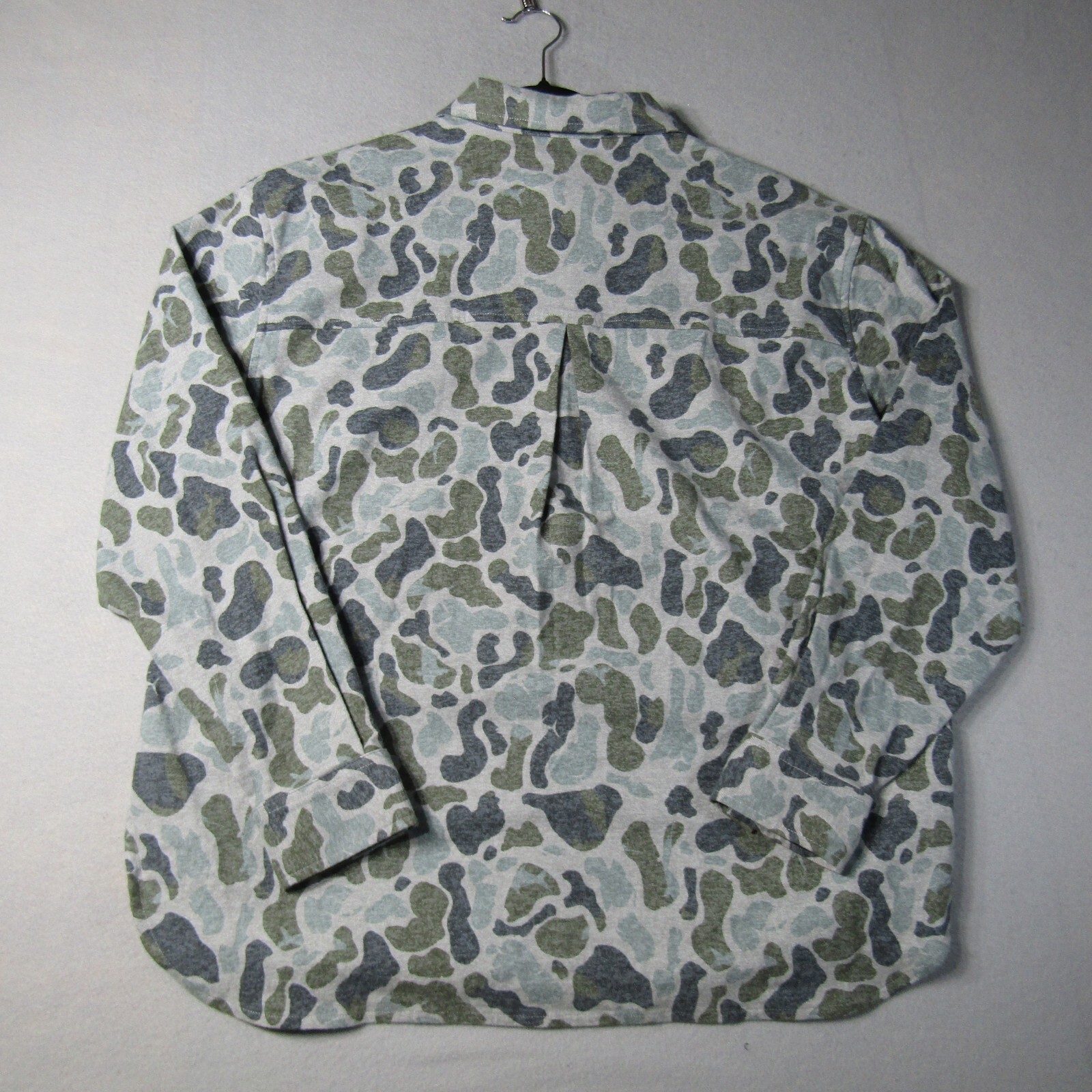 NWT Huk Chesapeake KC Printed Flannel Shirt Men’s XL Volcanic Ash
