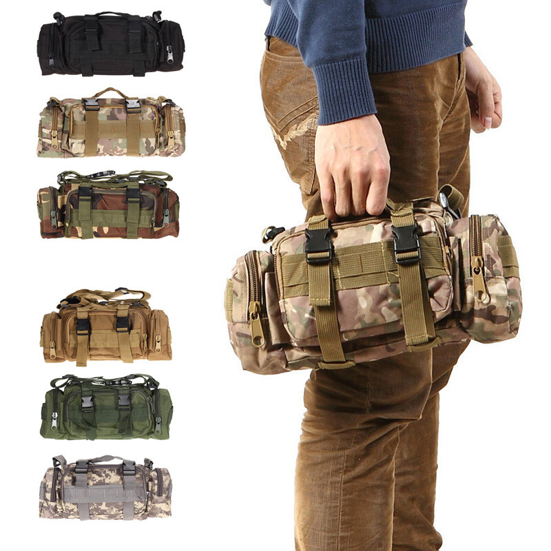 Tactical Waist Pack Molle Pouch Deployment Bag Utility Outdoor Camping Hiking