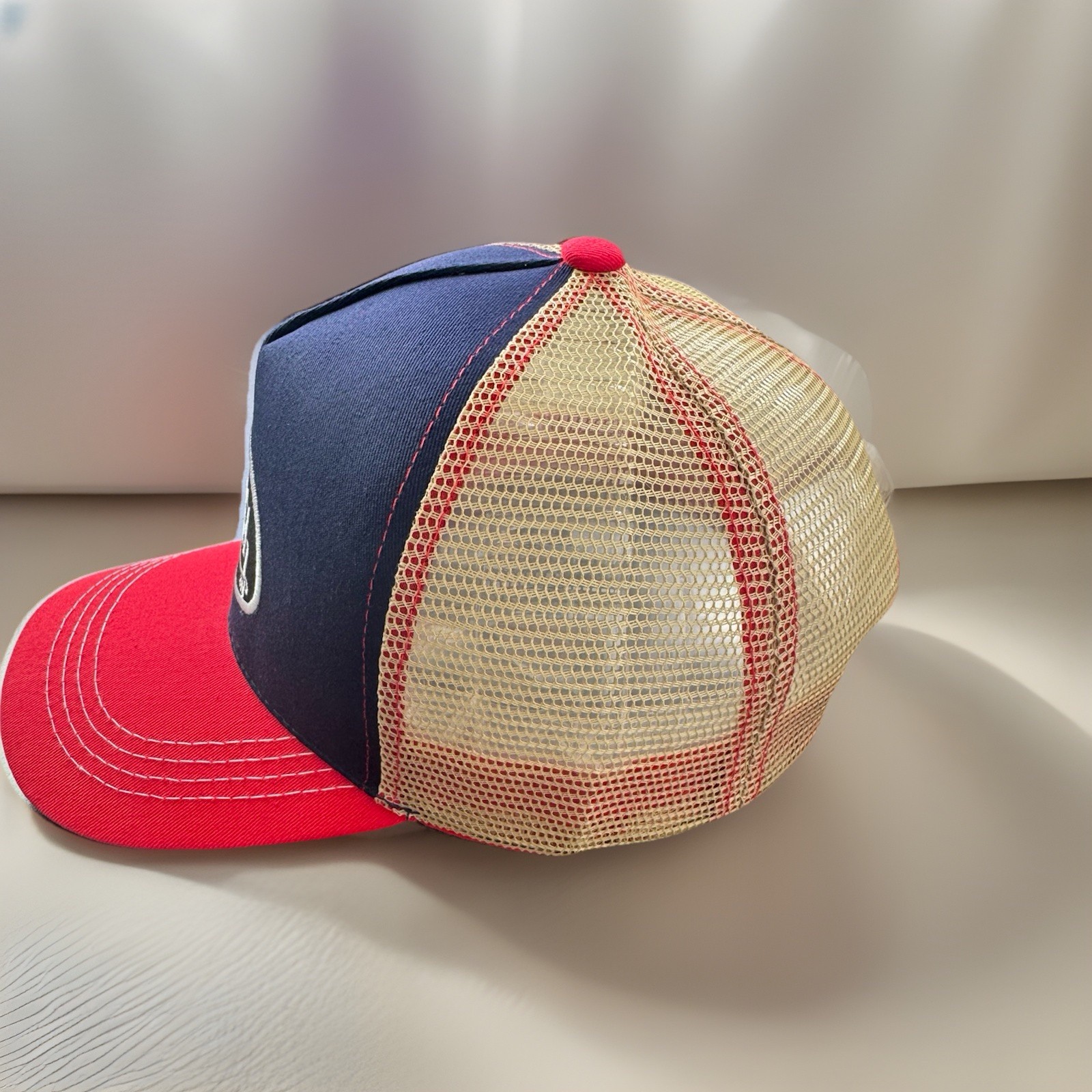 Von Dutch Men’s Trucker Hat Adjustable Mesh Back Black Red Beige Blue One Size