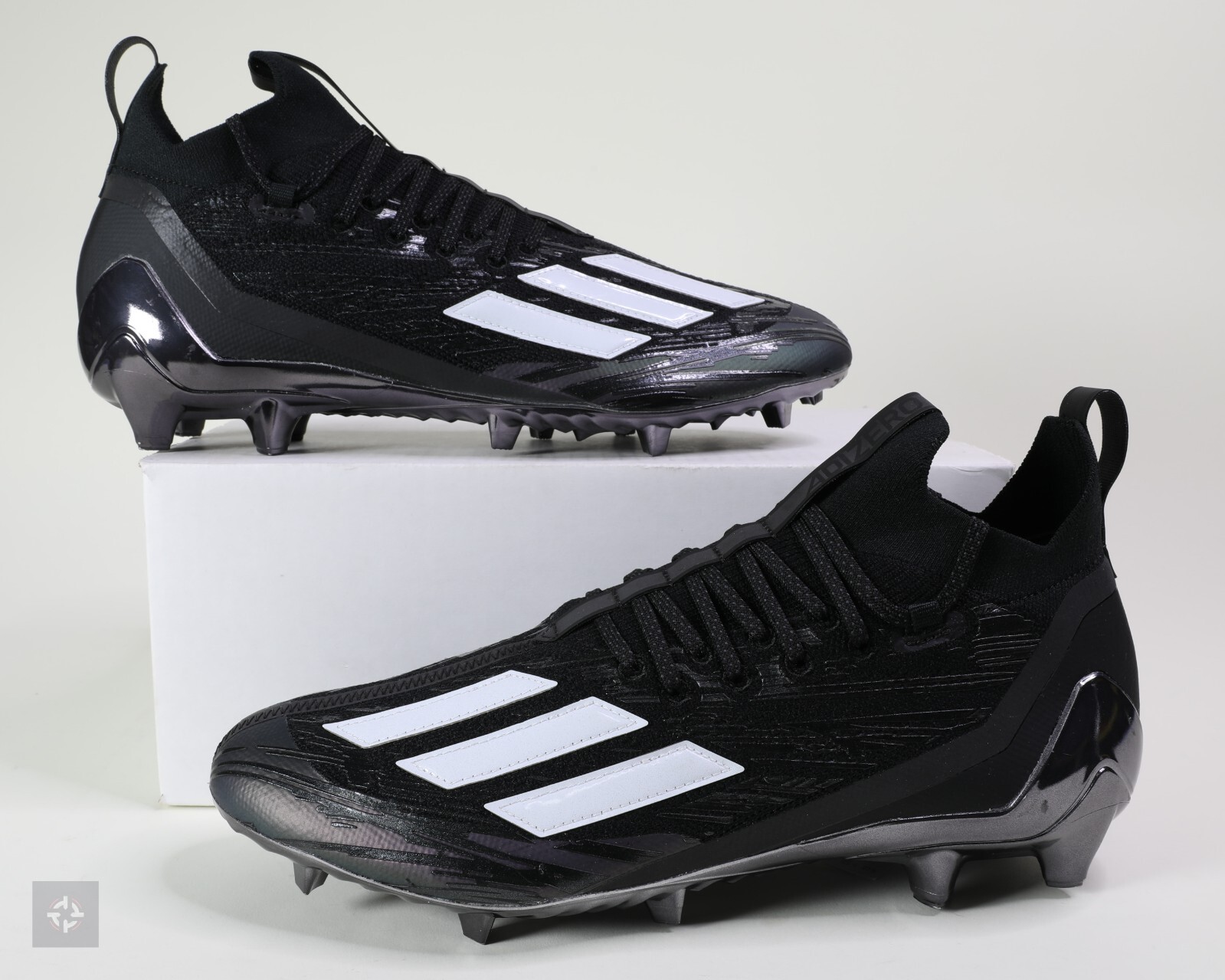 Adidas Adizero Primeknit Black Metallic Football Cleats Men’s Size 13 (GW5066)