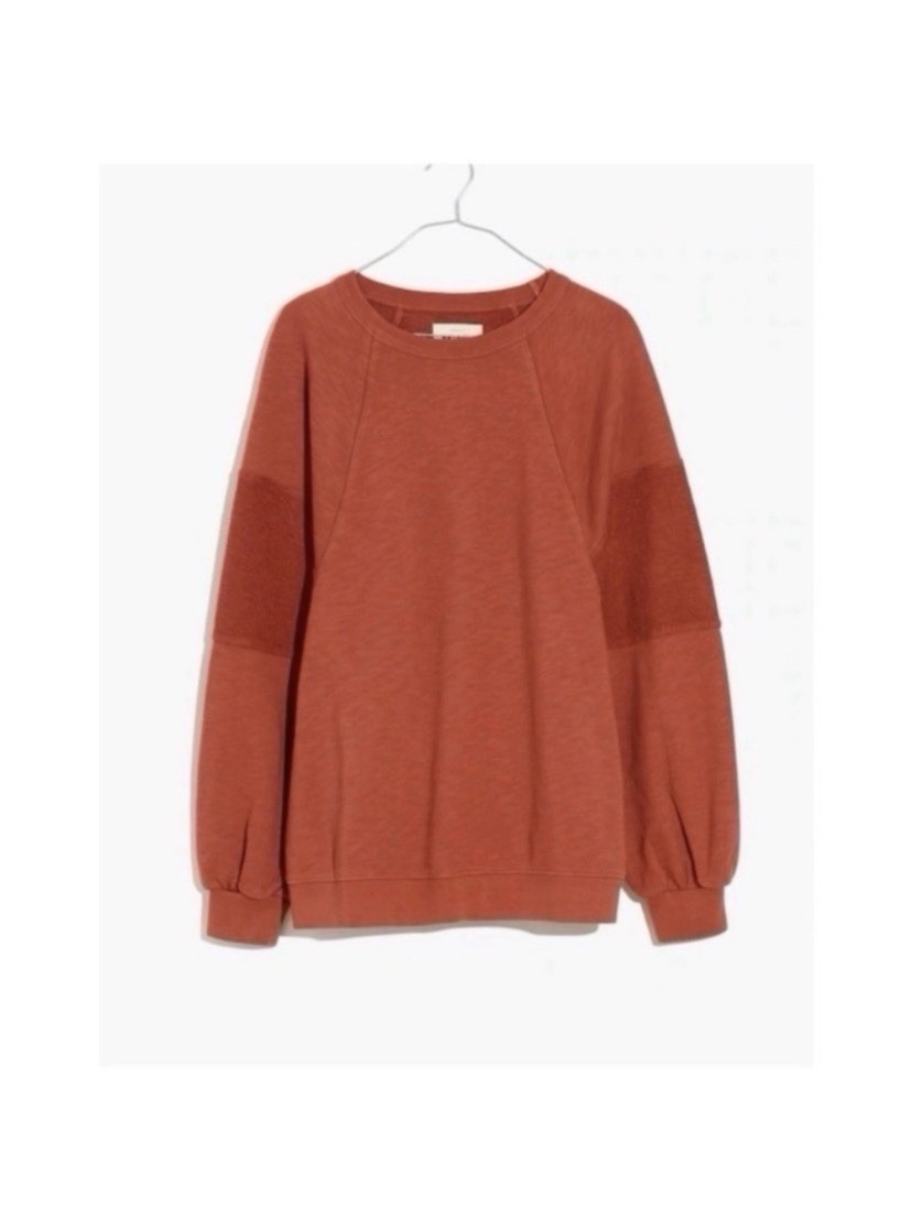 Madewell Burnt Orange Boho Sweatshirt Size 3X