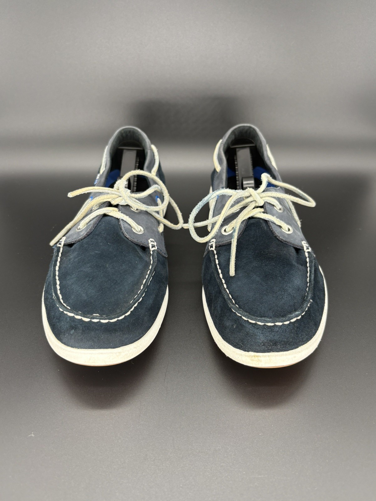 Helly Hansen Men’s Suede Boat Deck Shoes Navy Blue US 13 EU 48 Leather Casual