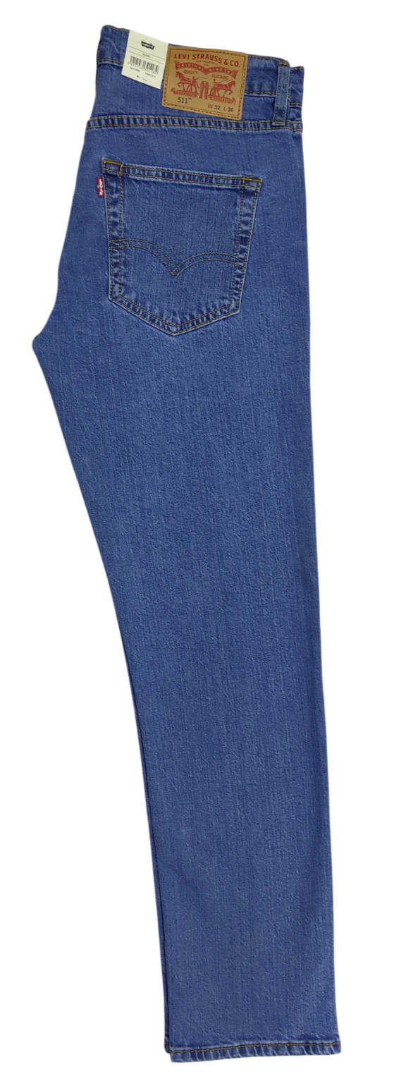 Levis 511 Slim Fit Jeans Stretch Men Blue Denim 30 32 33 34 36 38 Sizes New