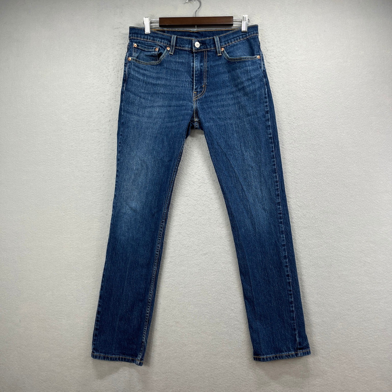 Levis 511 Jeans Men 32×32 Dark Blue Stretch Slim Fit Casual Denim Pants