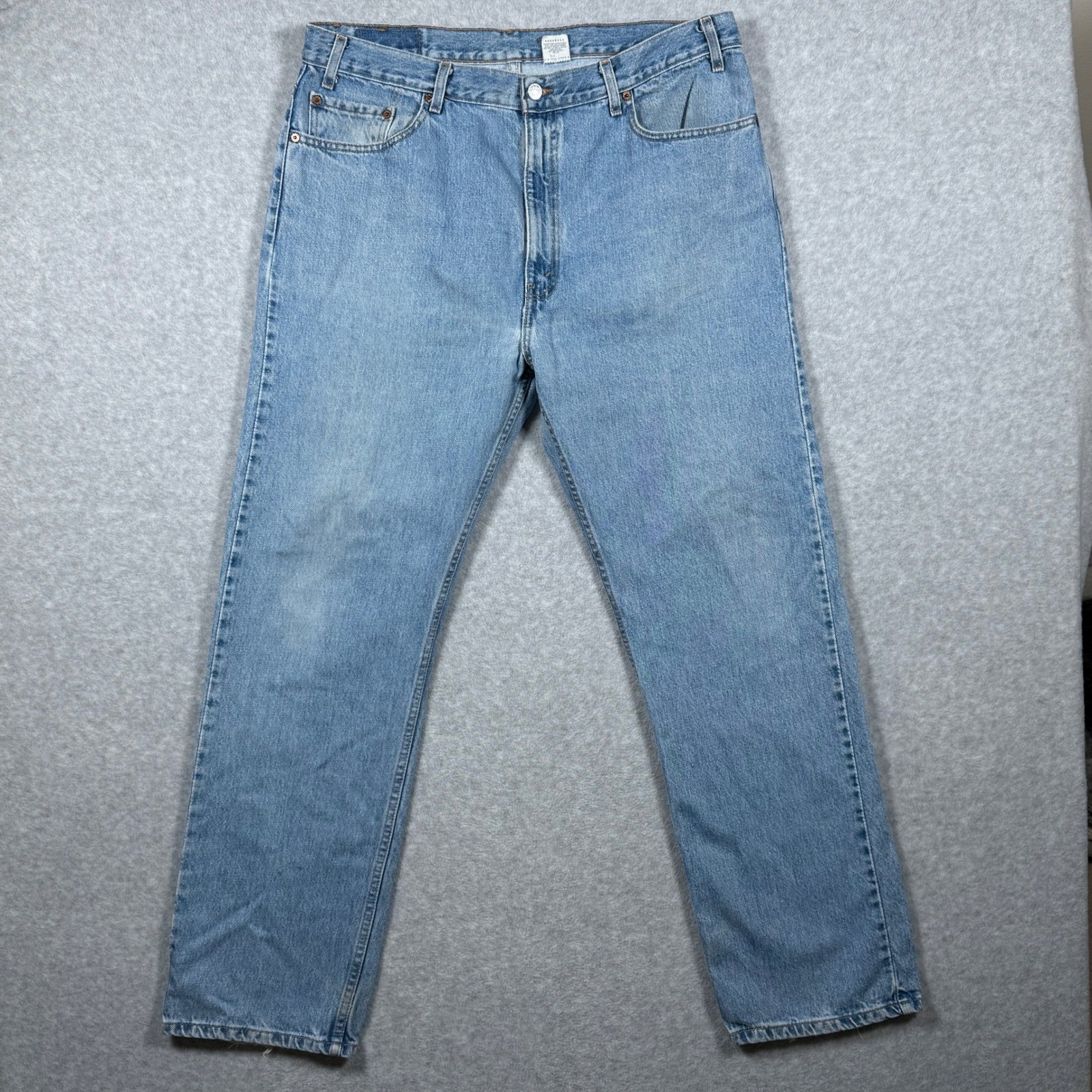 Vintage Levis 505 Straight Leg Jeans Mens Blue Denim 2001 Y2k 40×32 (Fits 38×30)