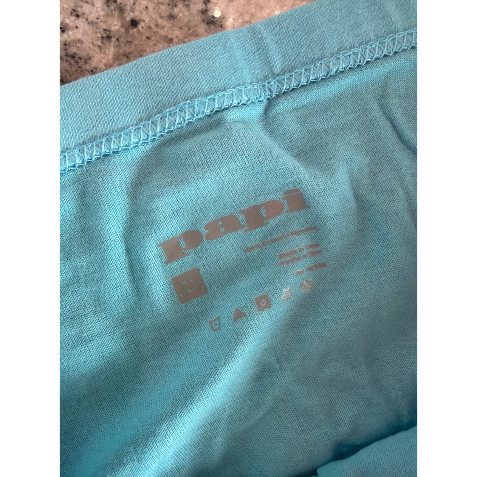 Papi Mens Briefs Turquoise Blue 100% Combed Cotton Low Rise Underwear Size XL