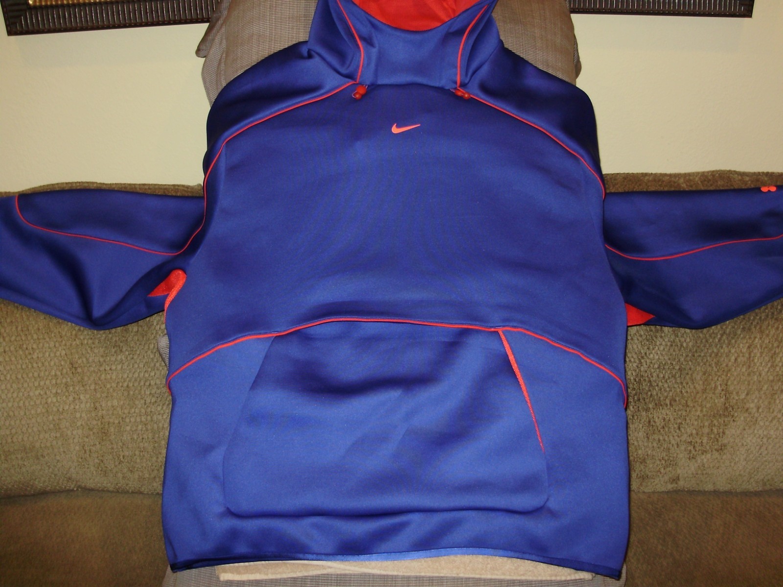 Nike TECH Project FROG HQ0465-539 Deep Blue Red Pullover Hoodie Jacket Men’s XL