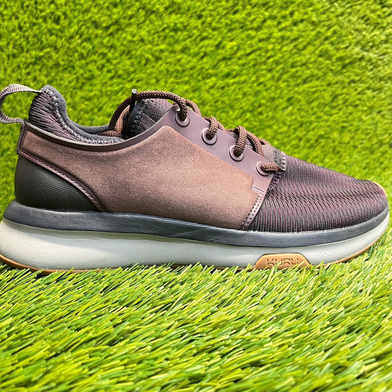 Kuru Atom Womens Size 7D Brown Gray Athletic Running Walking Shoes Sneakers