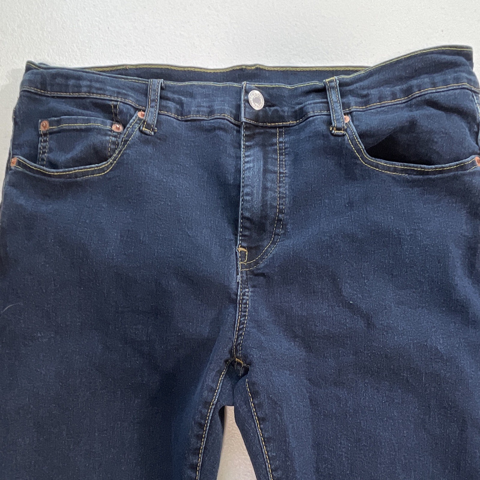 Levi’s 510 Men’s Dark Wash Blue Denim Skinny Slim Fit Low Rise Jeans 36 x 32