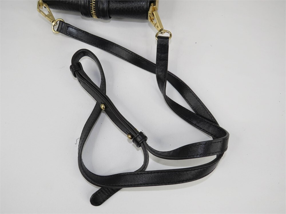 Rebecca Minkoff Black Pebbled Leather Crossbody Bag 6x5x2