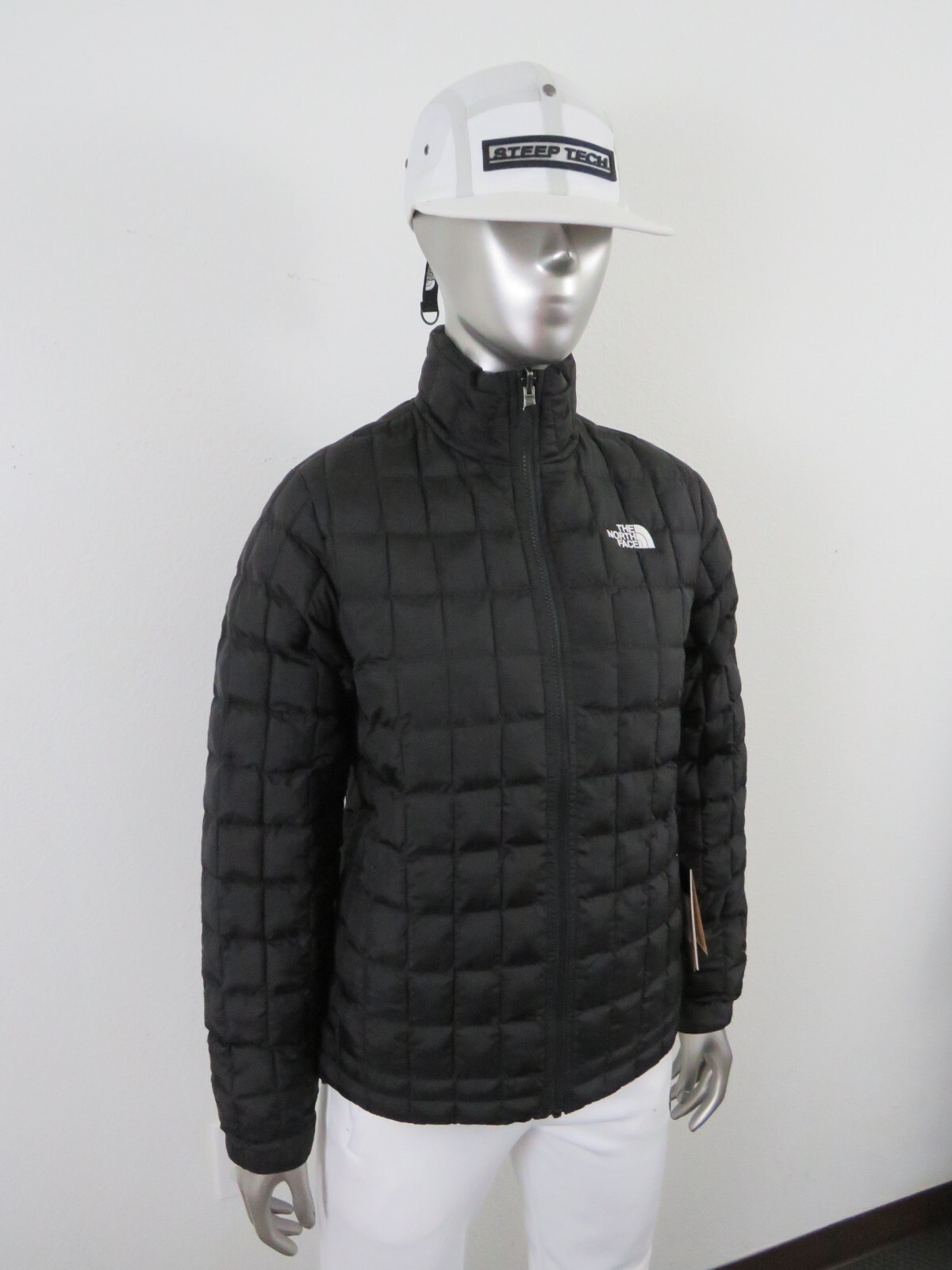 Womens TNF The North Face Thermoball FZ ECO Puffer Insulated Warm Jacket – Black