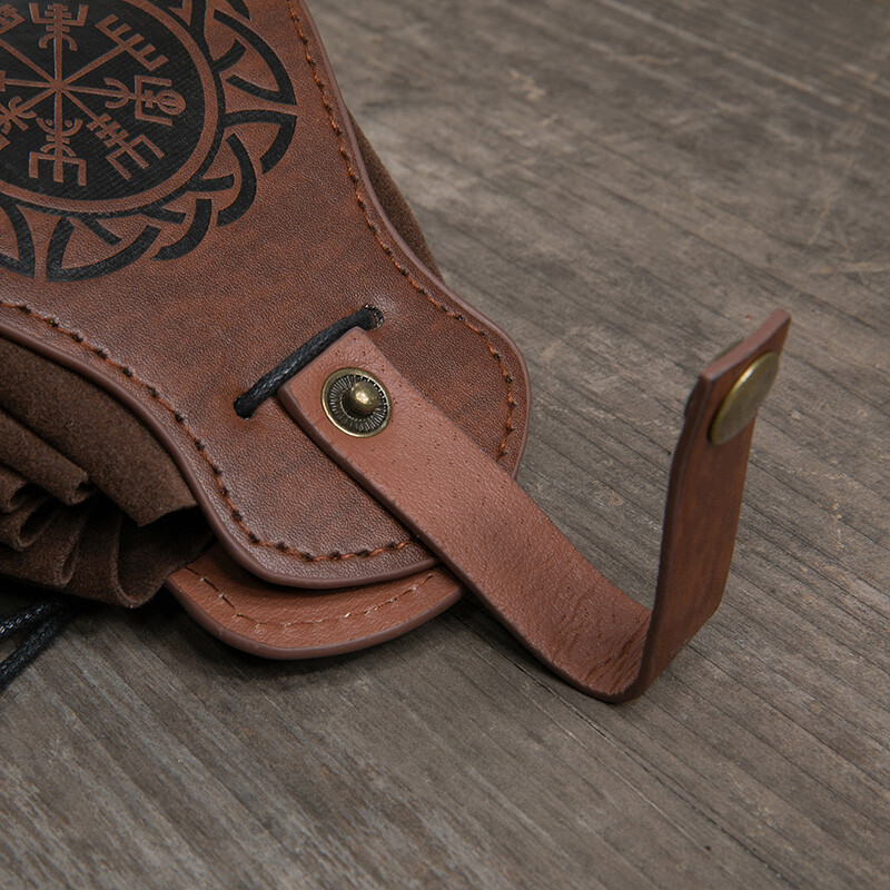 Men New Medieval Cosplay Pouch Bag Retro Knight Viking Hangable Belt Coin Purse