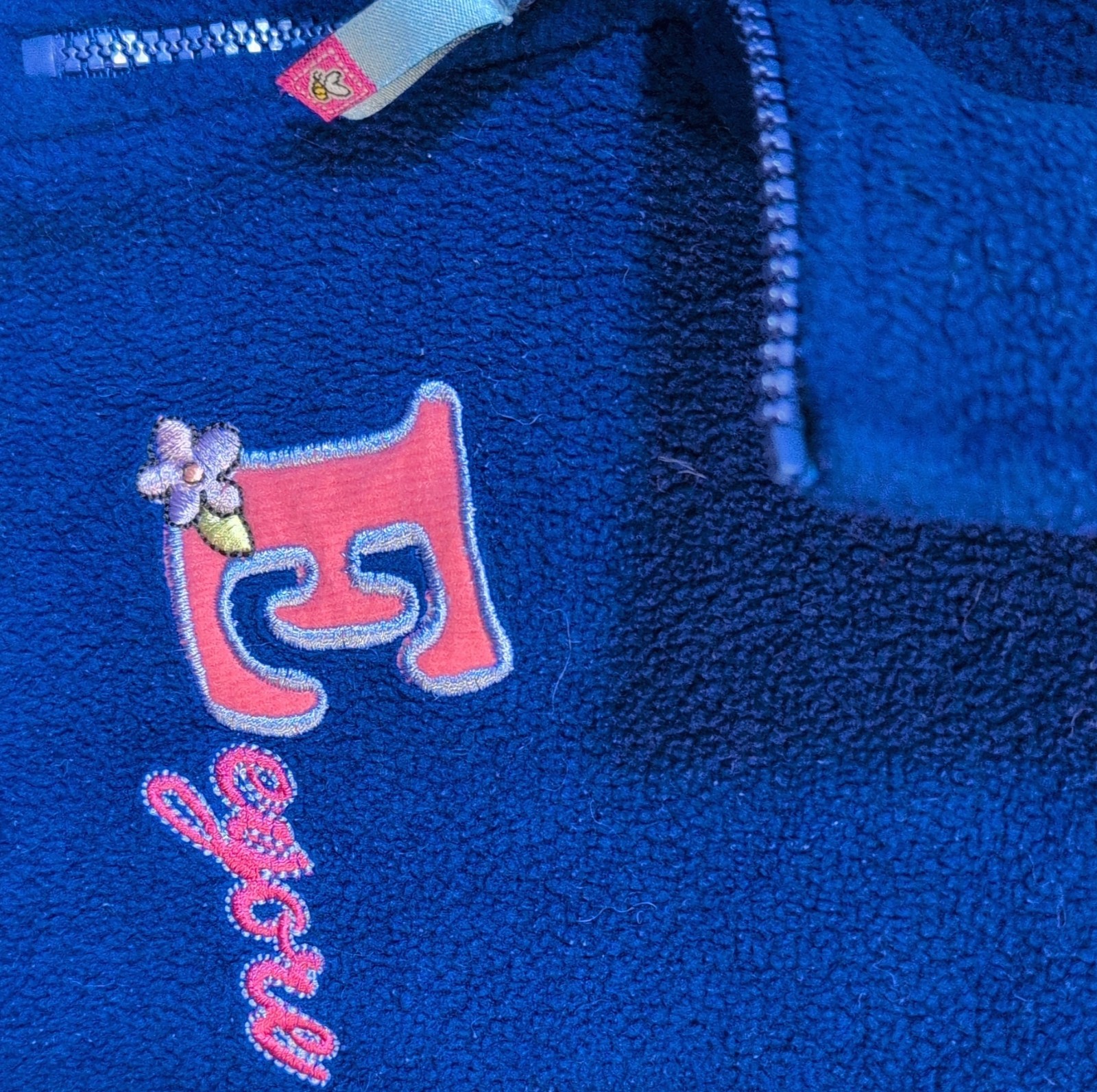 Disney Eeyore Fleece 1/2 Zip Pullover Sweatshirt Blue Large Women’s