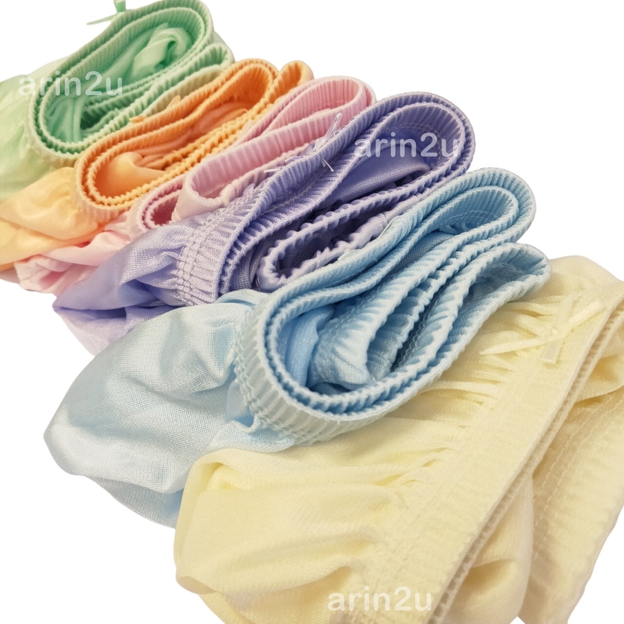 x6 Plus Size 2XL Silky Nylon Underwear Sheer Transparent Panties Briefs Lightwei