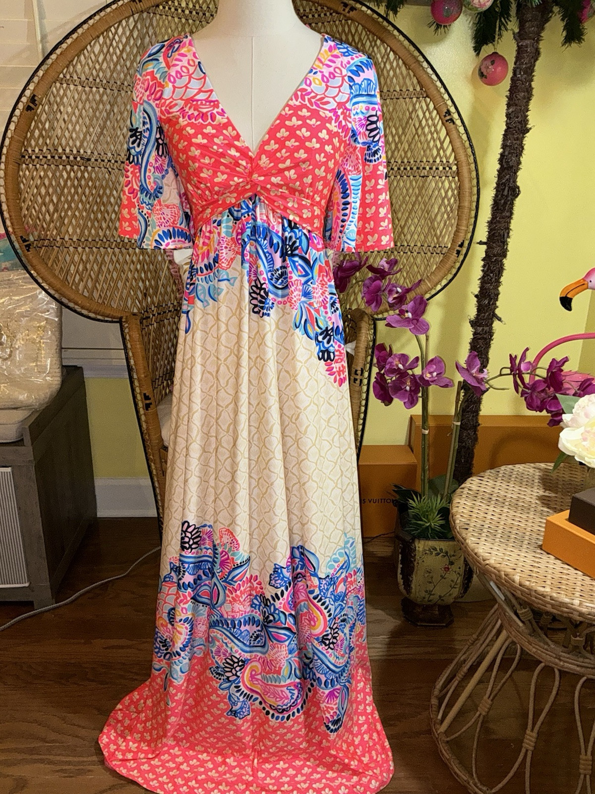 Lilly Pulitzer NWT Minka Maxi Dress Coral Beach Bungalow 🦄 Size 0,2,10,14,16
