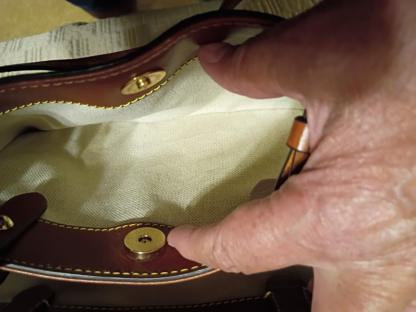 Dooney and Bourke Small Flynn Tote DB Monogram Coated Canvas Ex Condition