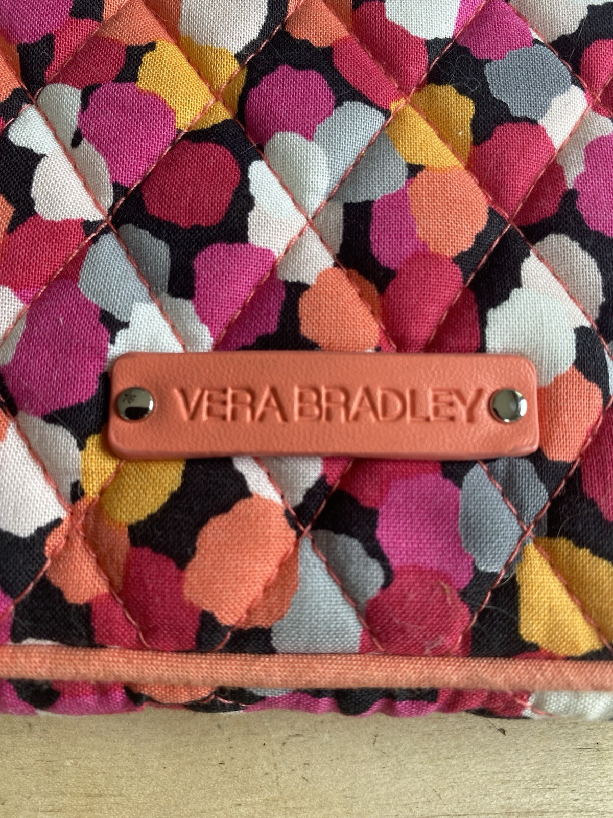VERA BRADLEY Quilted Pink Pixie Confetti Tablet Sleeve Ipad Case Bag 10.25x9x1”