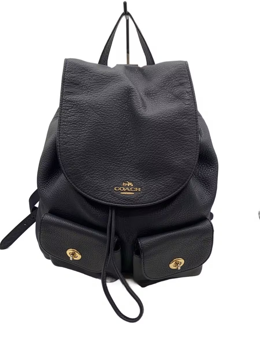 COACH Leather Bag NVY H1780-F37410