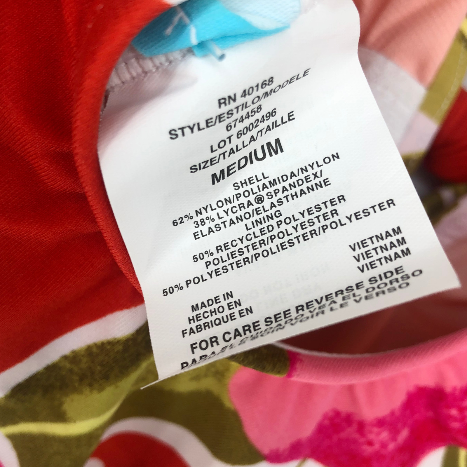 Beach Betty by Miracle Brands Women One Piece Swimsuit Keyhole Floral Size M New