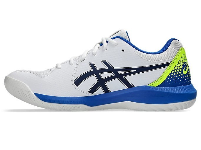 Asics Gel Dedicate 8 Pickleball Tennis Shoes White Black Mens Sz 10 1041A409-103