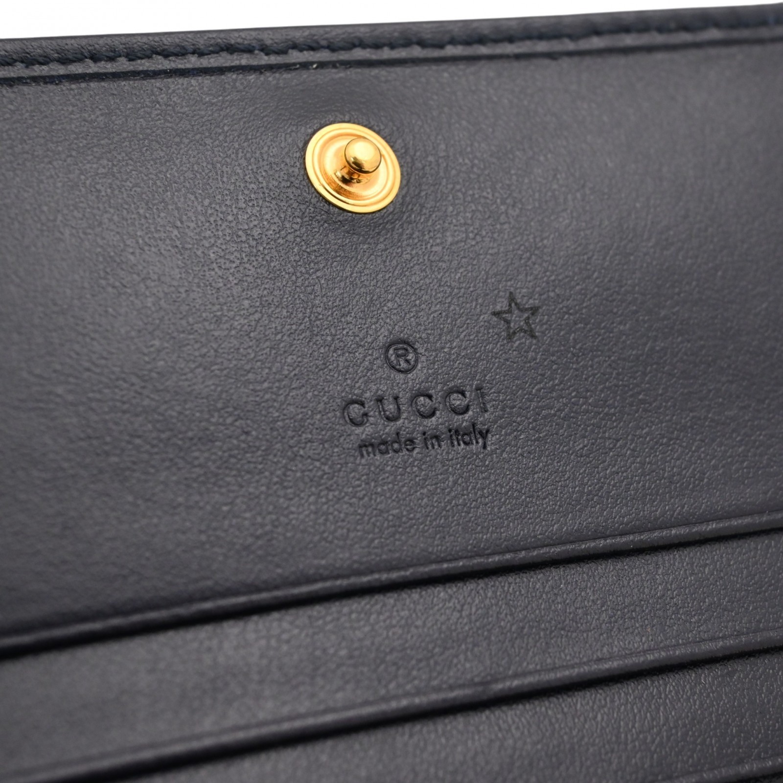 Auth GUCCI Horsebit Compact Wallet Bi Fold Wallet gu9834nr