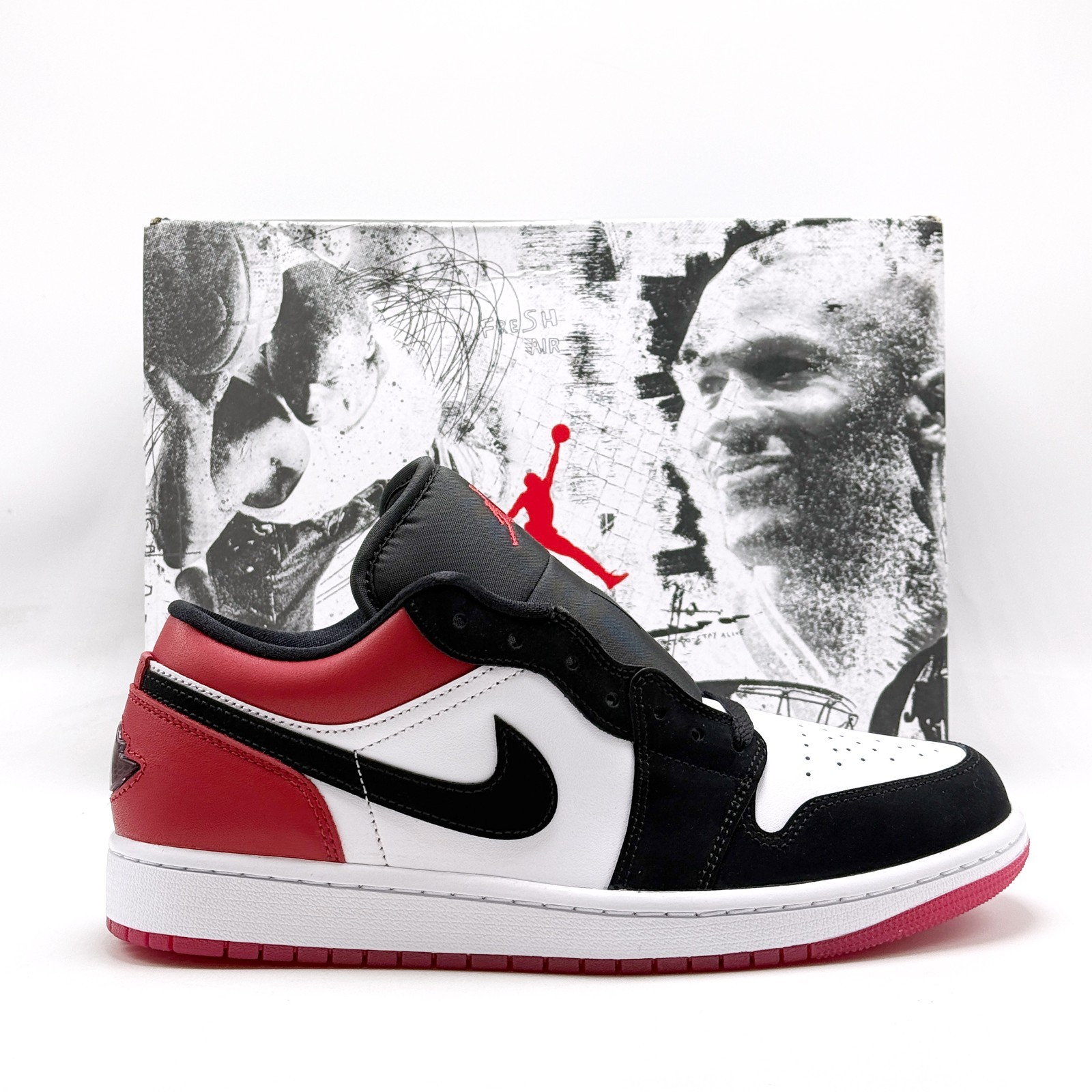 *NEW* Men NIKE Air Jordan 1 Low SE WHITE / BLACK / VARSITY RED (IB8971 106) 👍