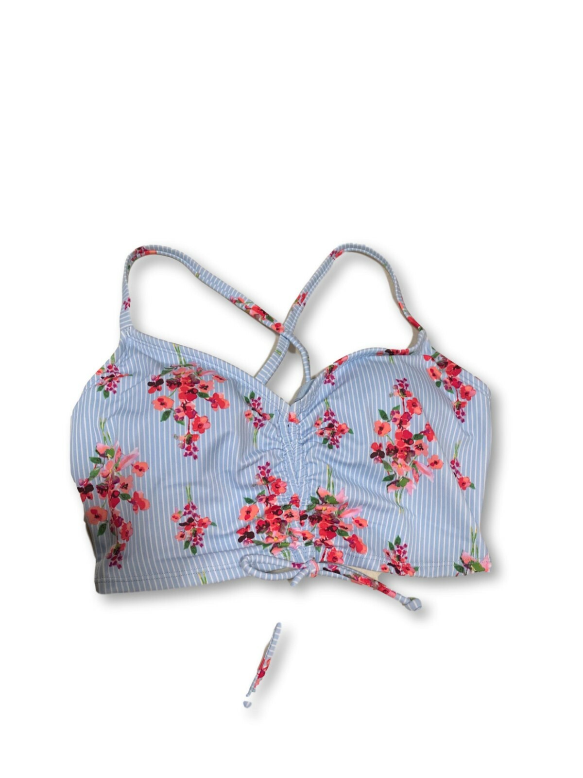 Beach Betty by Miracle Brands Bikini Top – Blue Floral S