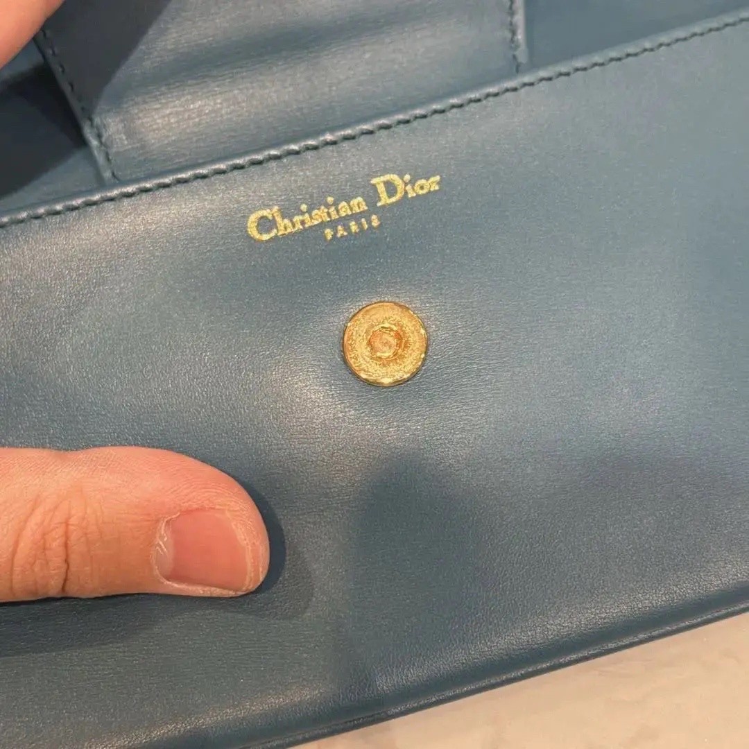 Dior Pre-Owned Authentic Crossbody Bag Blue 28*16 Free Tracked Shipping