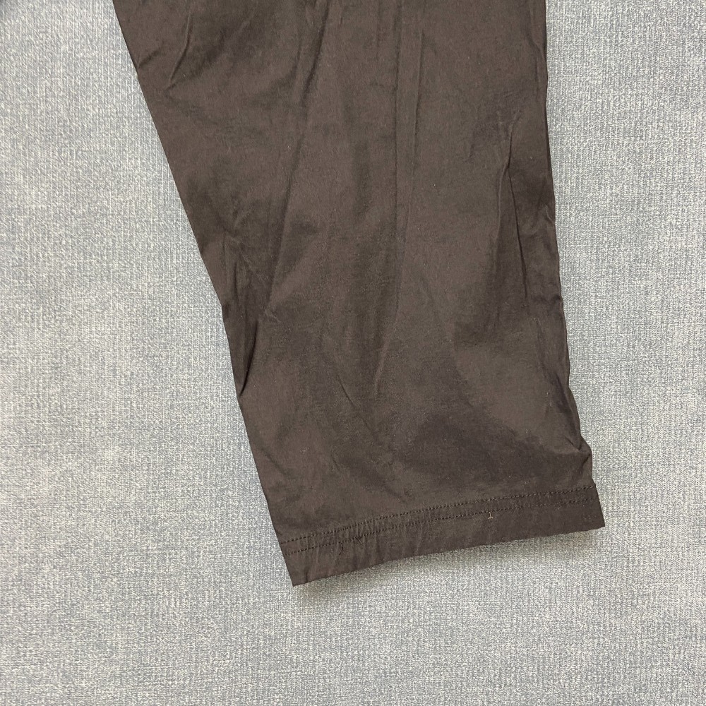 Eddie Bauer Rainier Capri Pants Womens 12 Brown Logo Utility Pockets Mid Rise