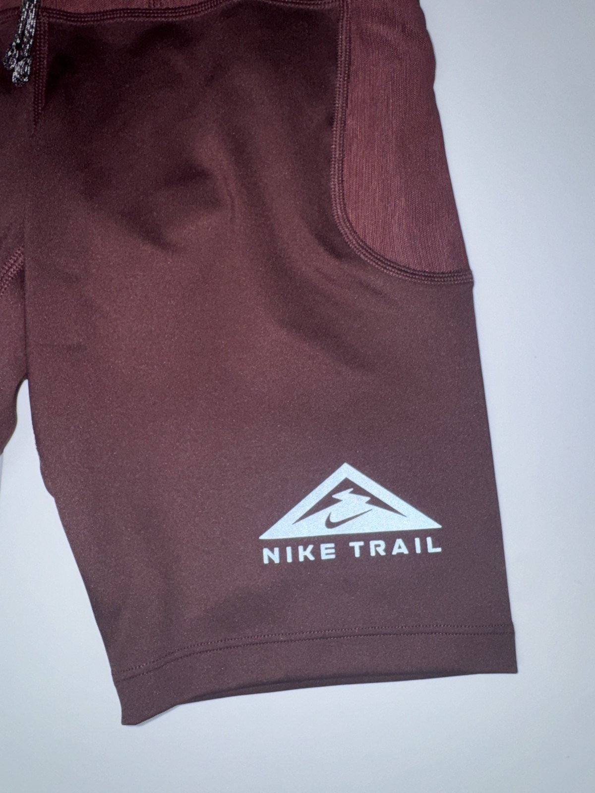 $90 Nike Men’s Small Trail Lava Loops 1/2 Running Tights Burgundy DV9307-652