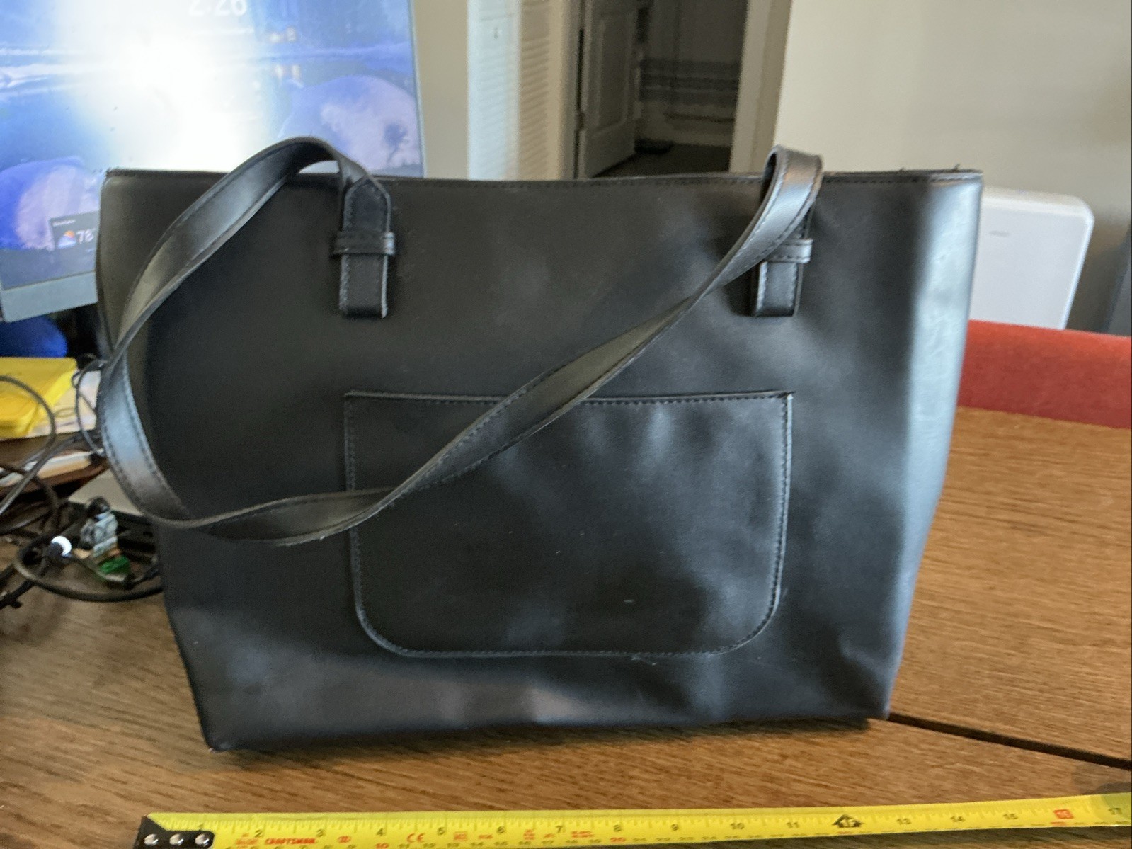 Work Tote Handbag – A New Day – Black – 14×10.5 Inches