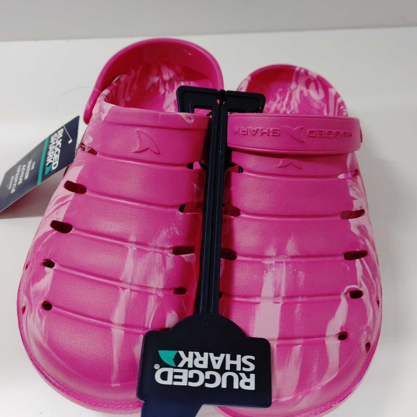 Rugged Shark EVA Foam clog Shoes Big Girls/Womens Size 6 Slip On Pink