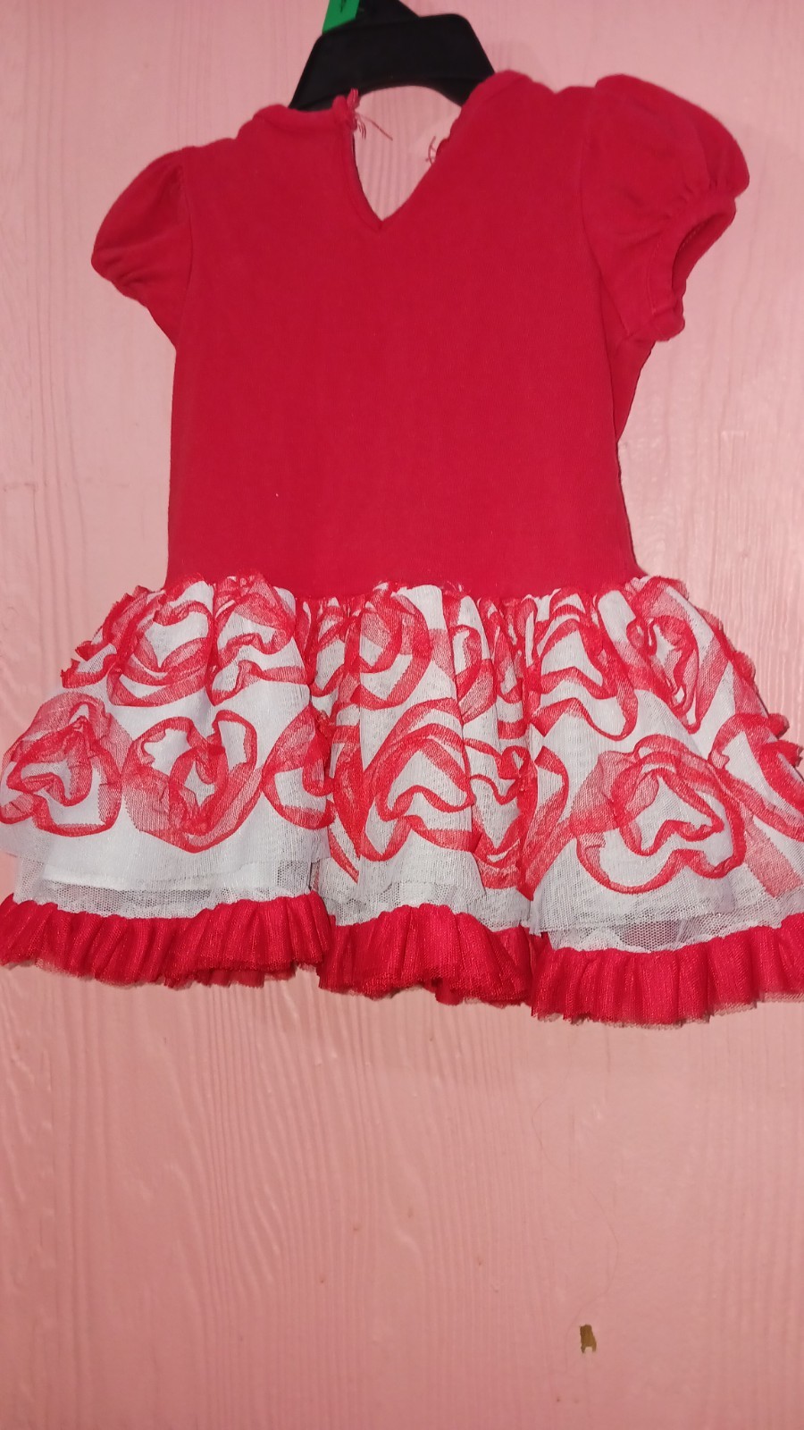 Rare Editions Valentine Hearts Or Any Occasion Girls Red Dress Size 18 Month.