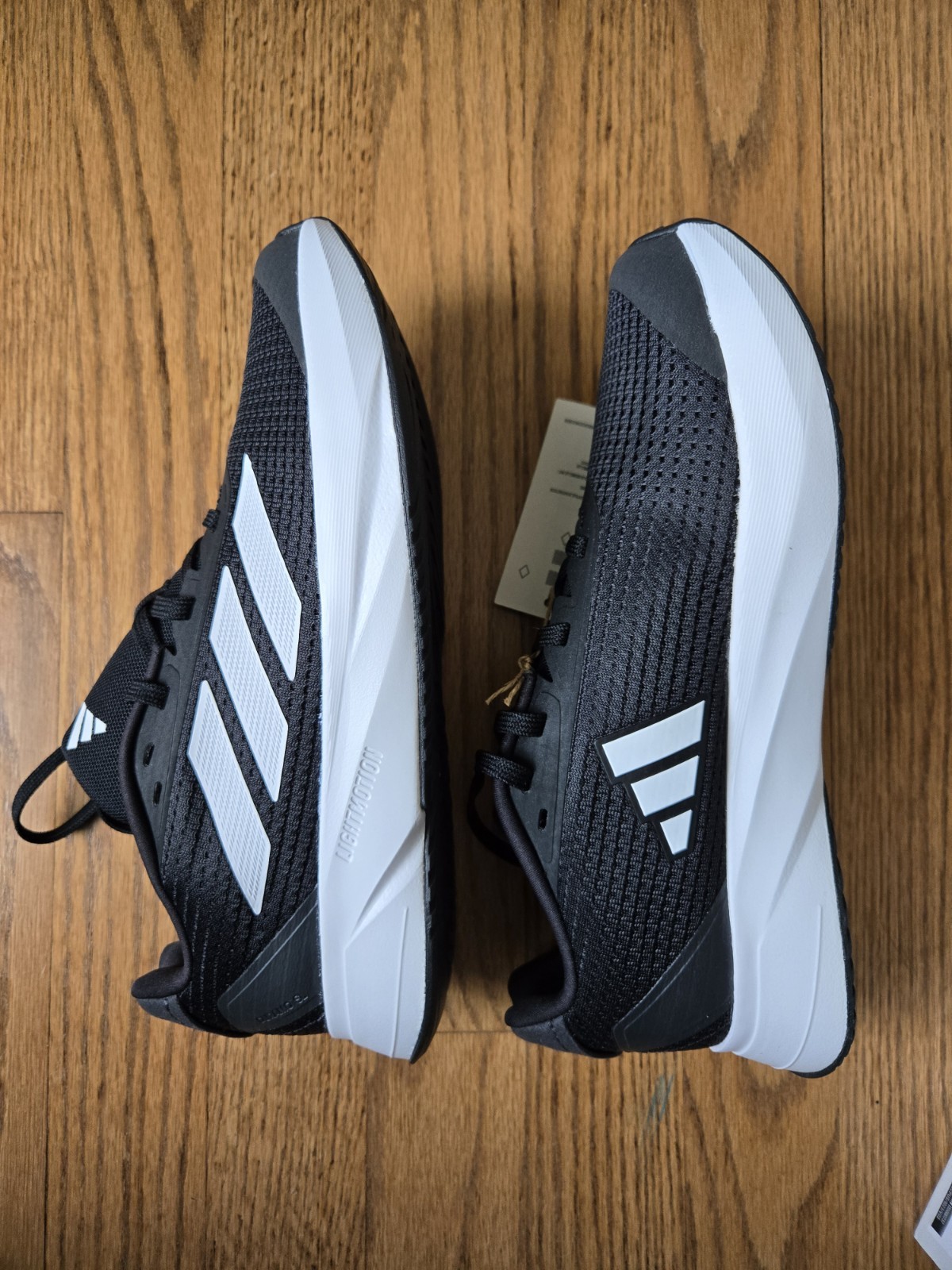 Adidas Duramo SL Running Sneakers, Black/White/Carbon, Size 5.5