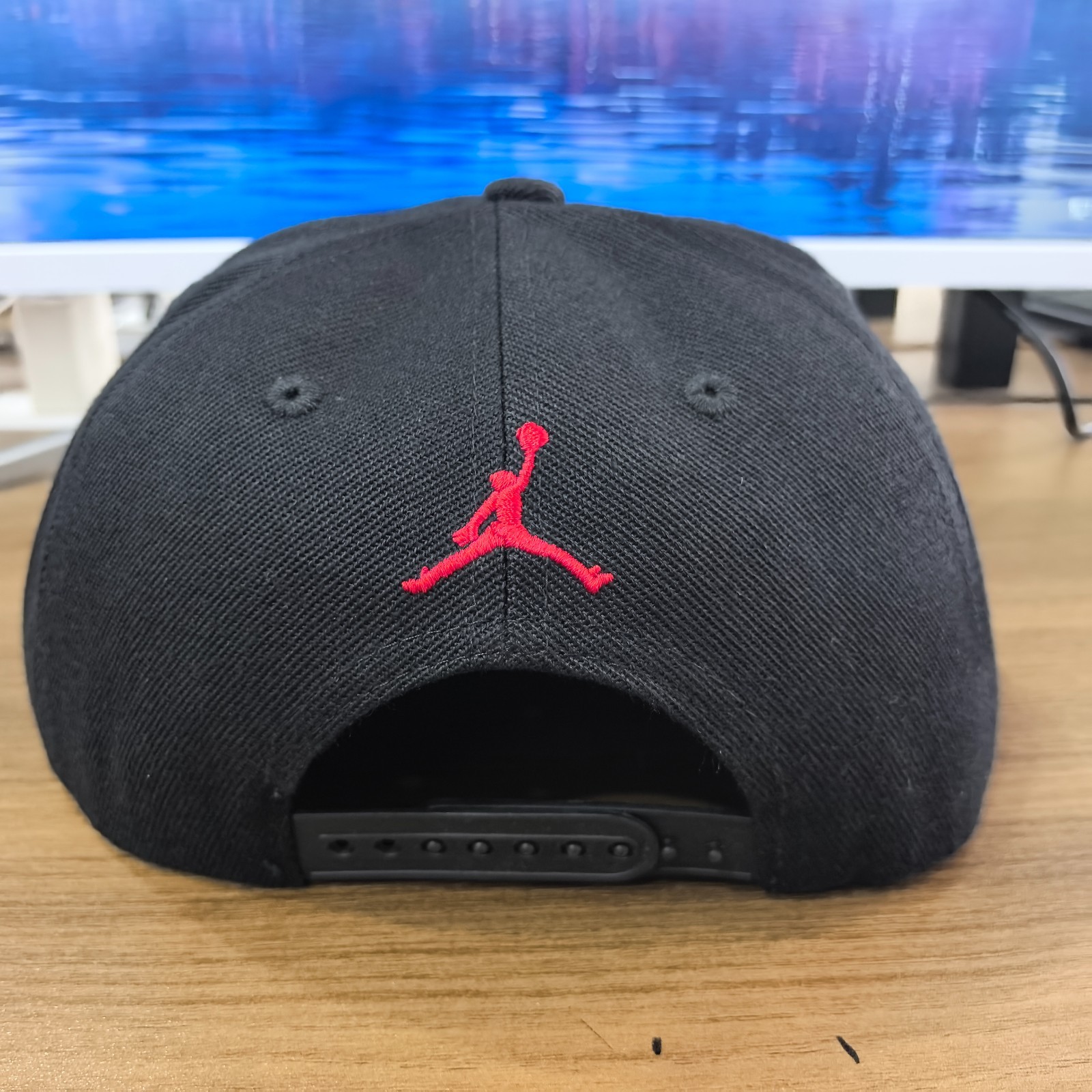 Jordan Classic Sports Unisex Embroidered Black Flat Brim Baseball Cap